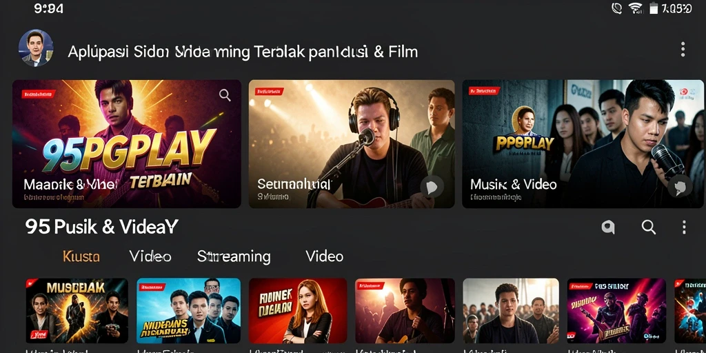 Tampilan antarmuka aplikasi <strong>95PGPLAY</strong> yang menarik dan mudah digunakan.