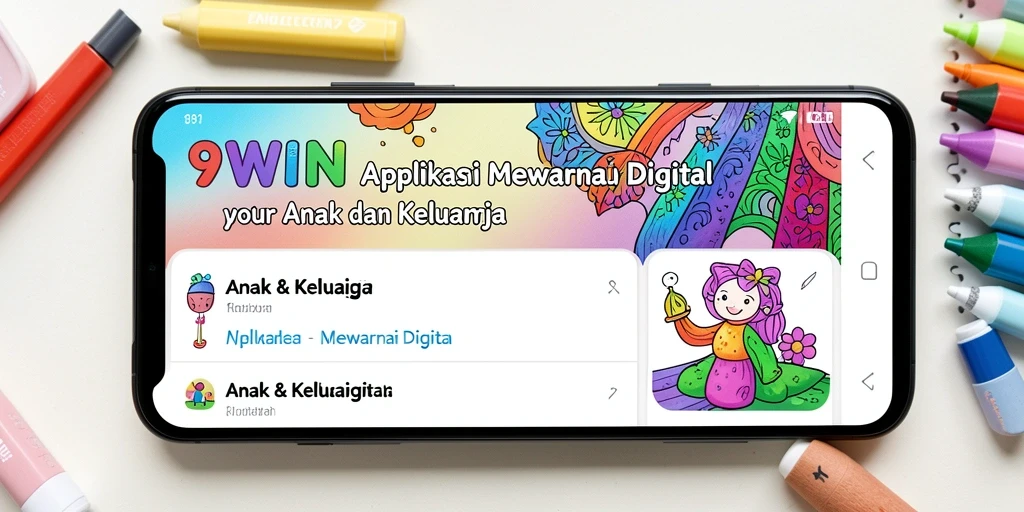 Antarmuka aplikasi 9WIN yang menarik dan interaktif untuk mewarnai.