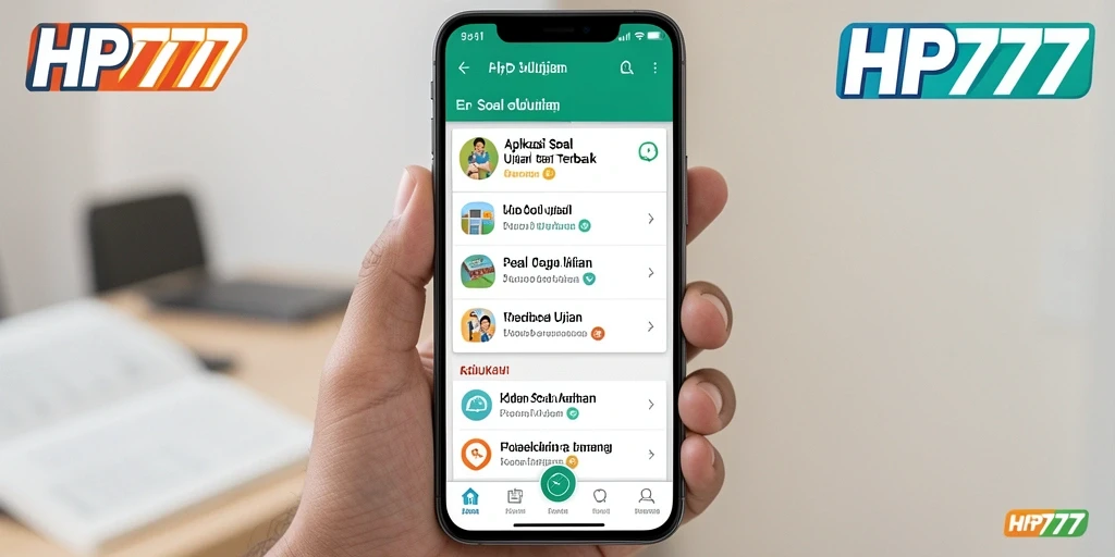 Tampilan antarmuka aplikasi HP777 yang user-friendly dan intuitif.