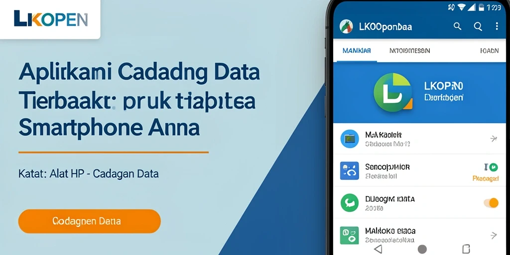 Tampilan antarmuka LKOPEN yang sederhana dan fungsional untuk cadangan data.