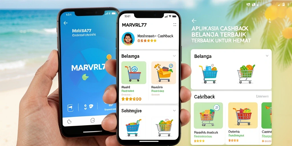 Tampilan antarmuka MARVRL77 yang memudahkan akses cashback.
