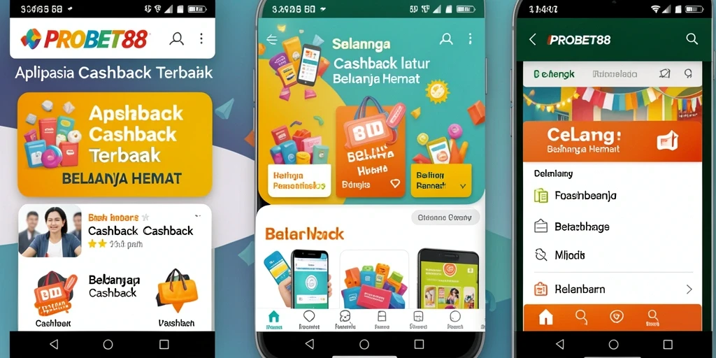 Tampilan antarmuka aplikasi PROBET88 menunjukkan fungsi cashback dengan jelas.